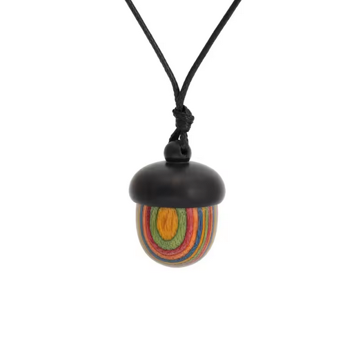 Unscrewable Wooden Acorn Necklace – Functional Nature-Inspired Jewelry 🌳✨